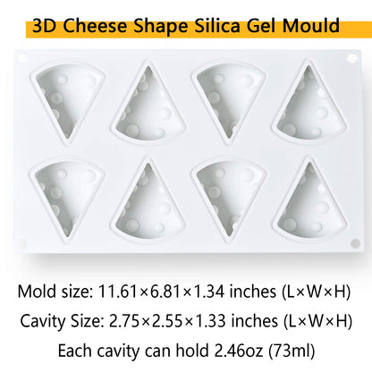 Cheese Silicone Baking Mold - 8 Cavity