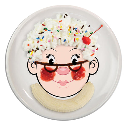 Ms. Food Face Kids' Dinner Plate