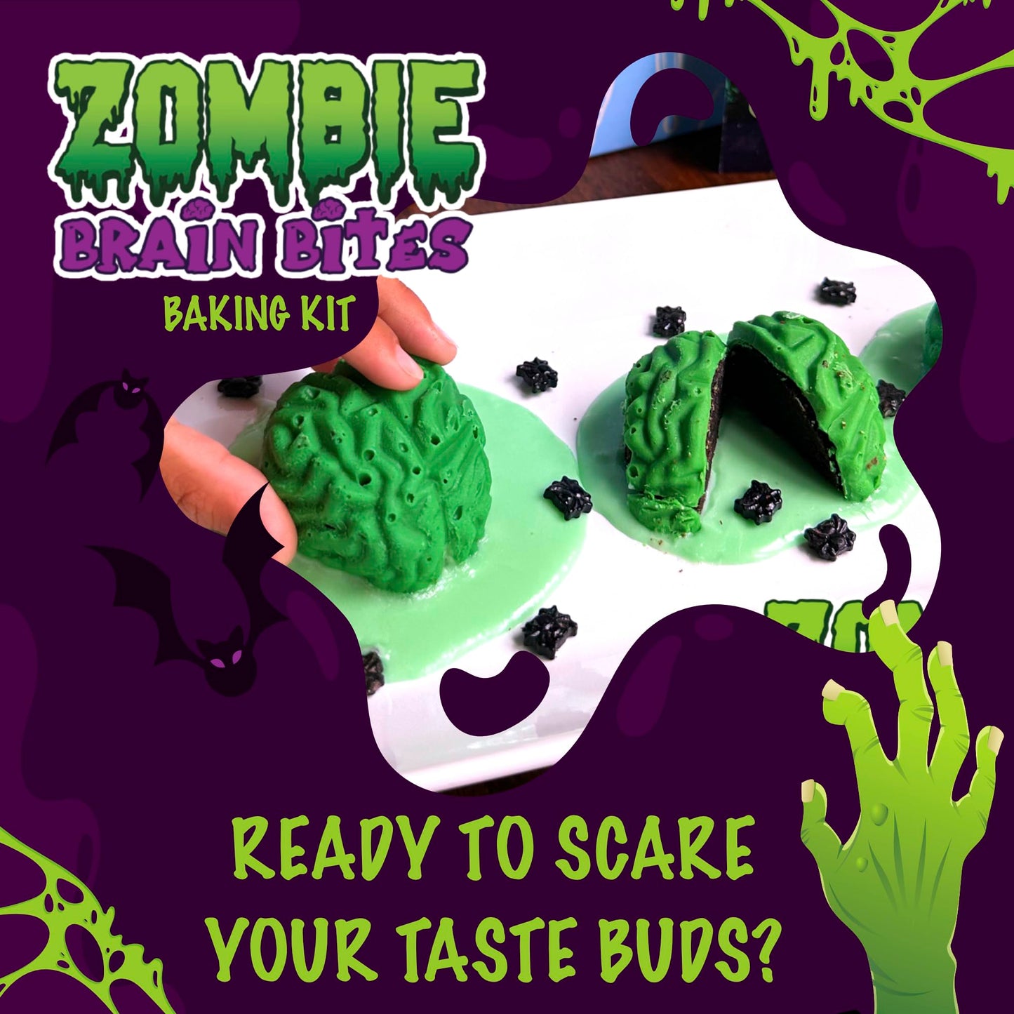 Kids Baking Kit - Zombie Brain Bites