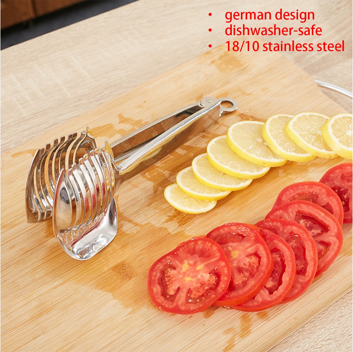 Multipurpose Tomato Slicer & Fruit Cutter | Stainless Steel