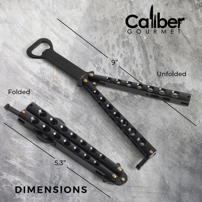 Butterfly Knife Style Bottle Opener