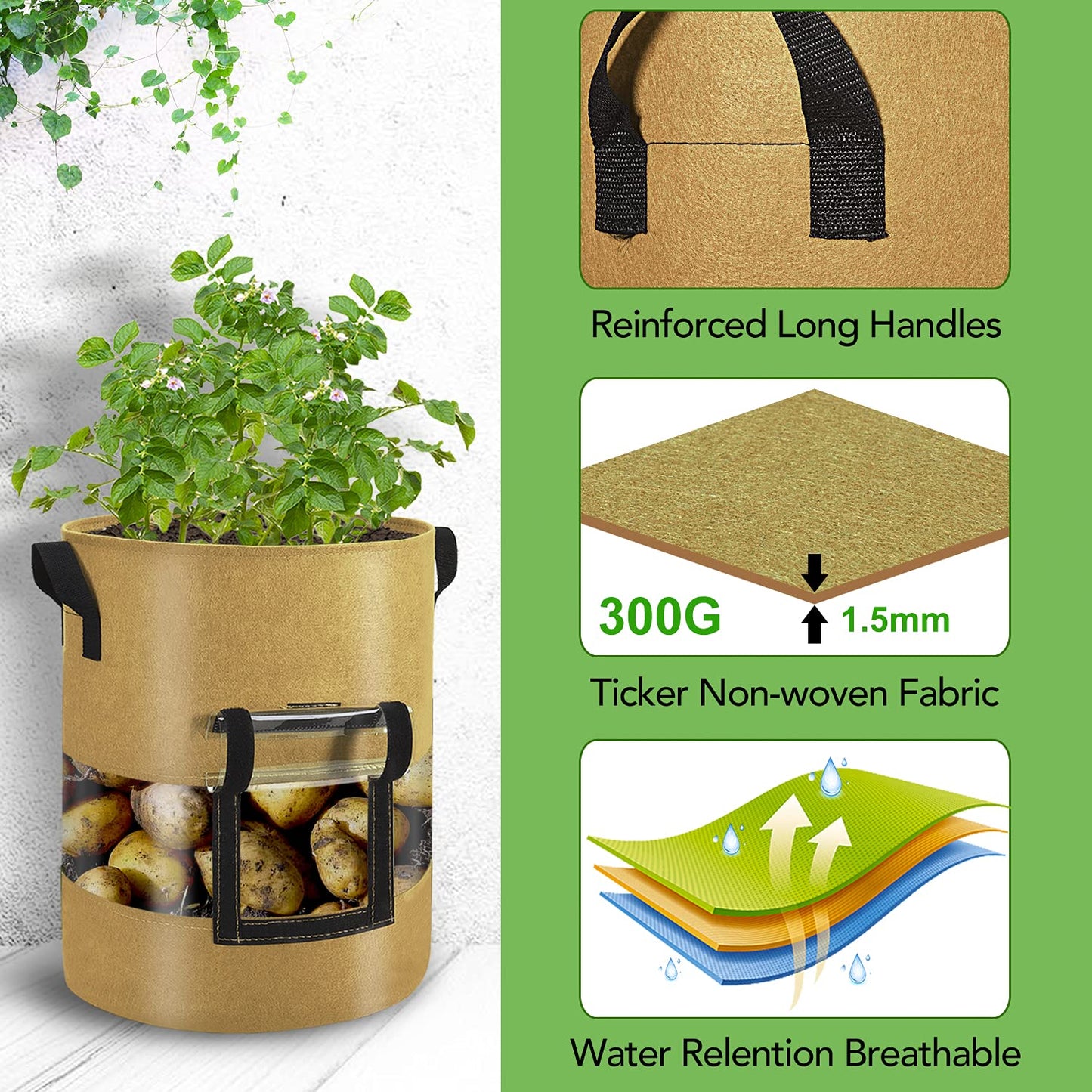 Visible Potato Grow Bags