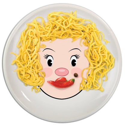 Ms. Food Face Kids' Dinner Plate