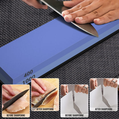 Knife Sharpening Stone Set with Accessories