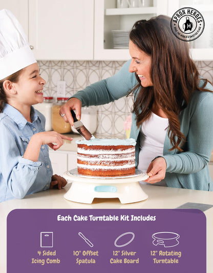 Cake Decorating Turntable Set