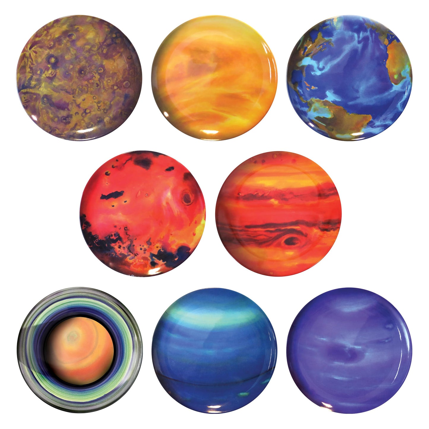 Planet Plates Set - 10" Melamine