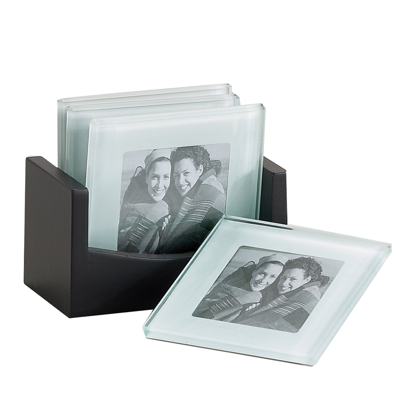 4" Photo Frame Glass Coasters