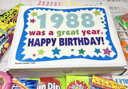 Retro Candy Yum - 1988 36th Birthday Nostalgic Candy Gift Box