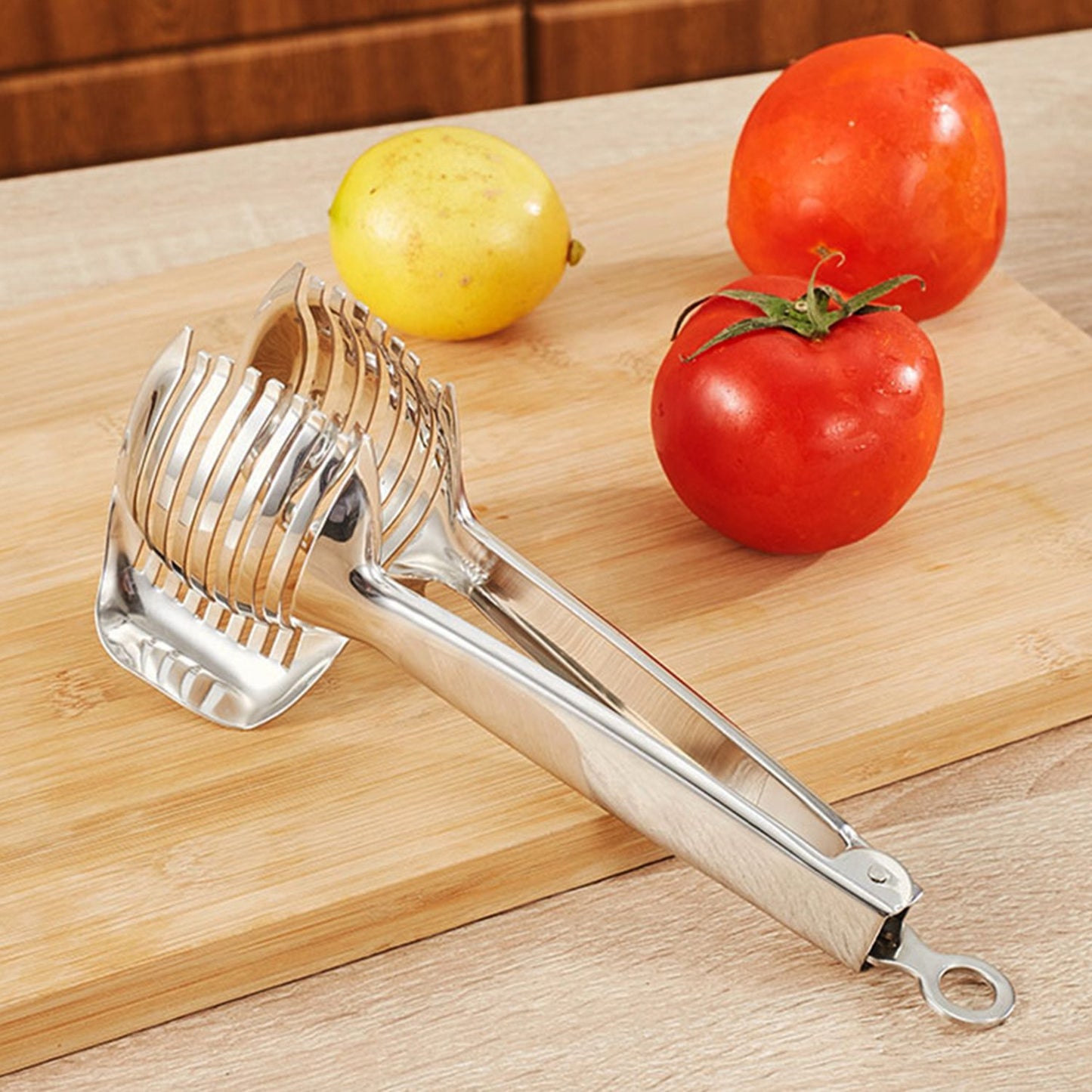 Multipurpose Tomato Slicer & Fruit Cutter | Stainless Steel