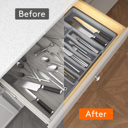 Expandable Silverware Drawer Organizer