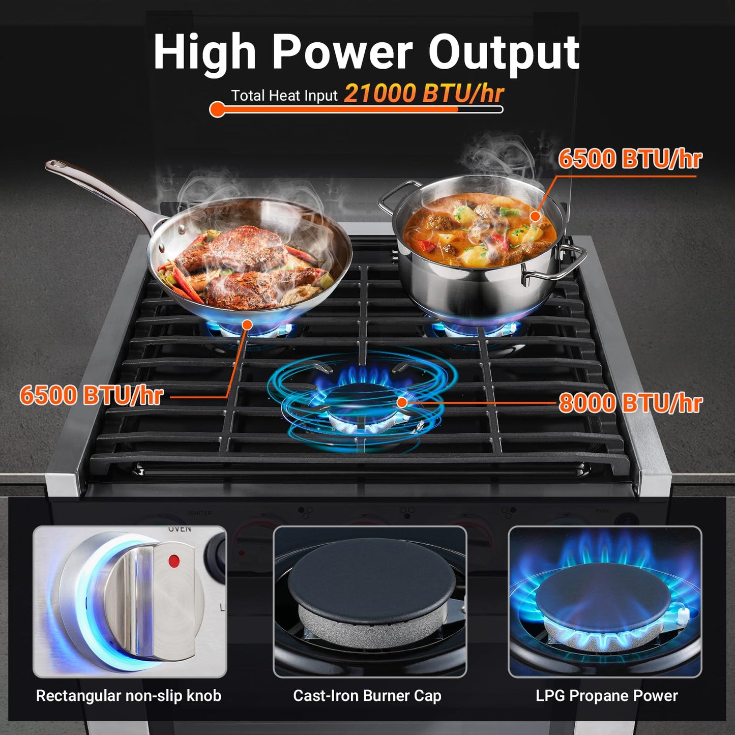 Gas Range Oven for RV