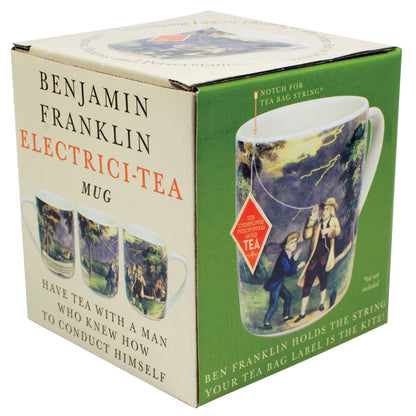 Benjamin Franklin Electrici-Tea Mug | Fun Gift Box