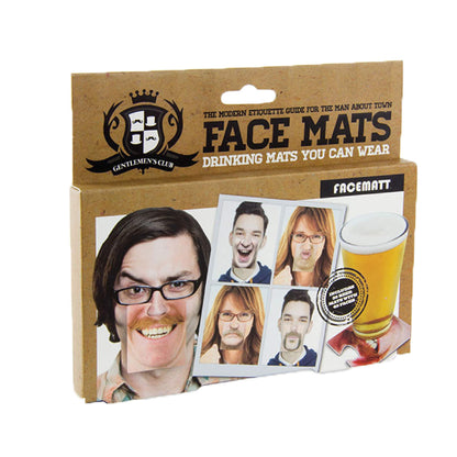 Gentlemans Club Face Drink Coasters - 20 Pack