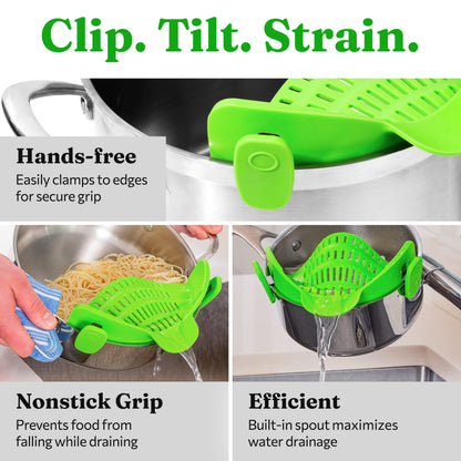 Snap N Strain Pot & Pasta Strainer