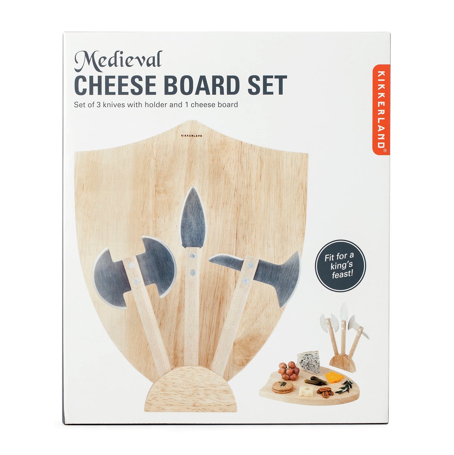 Medieval Wooden Charcuterie Cheese Board