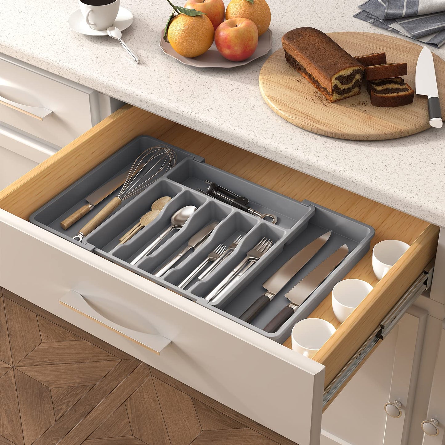 Expandable Silverware Drawer Organizer