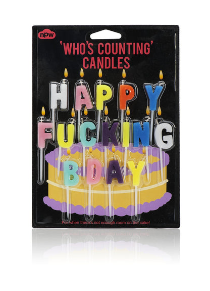 Cake Candles - Happy FuXXXng Birthday