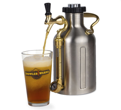 uKeg Carbonated Growler - Stainless Steel for Beer