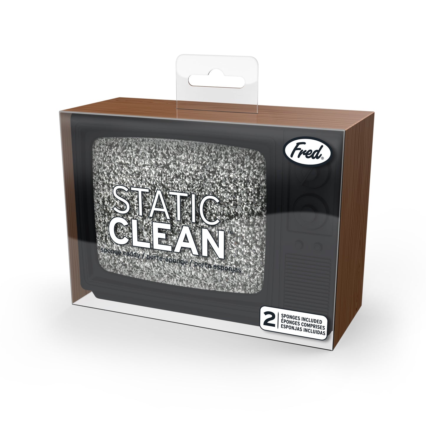 Static Clean TV-Shaped Sponge Caddy