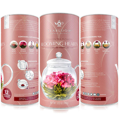 Heart-Shaped Flowering Teas - Assorted Flavors