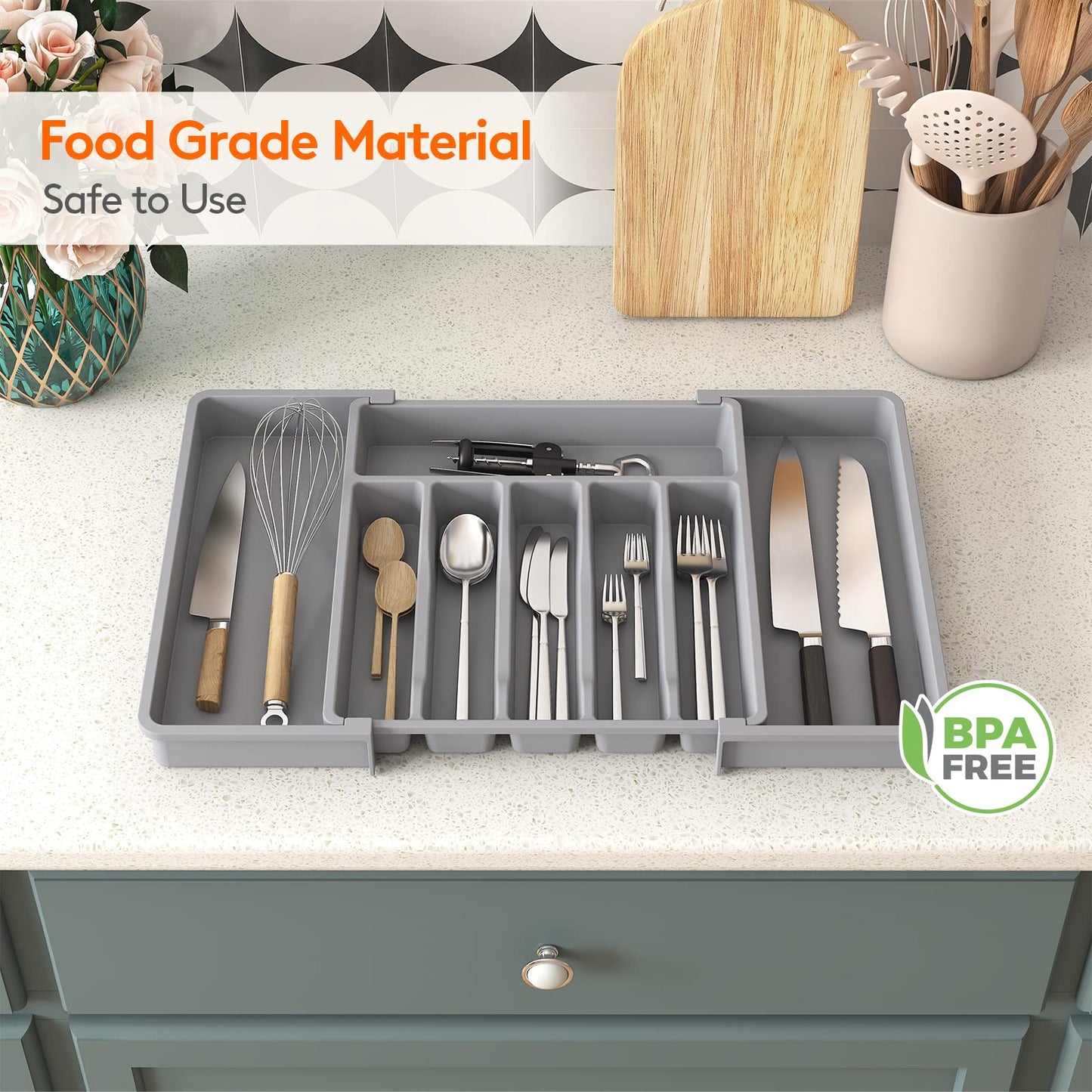 Expandable Silverware Drawer Organizer