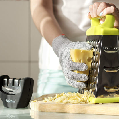 4-in-1 Knife Sharpener with Glove