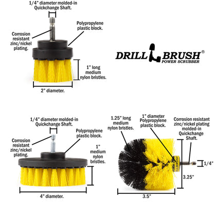 Drill Brush Attachment Power Scrubber Cleaning Kit