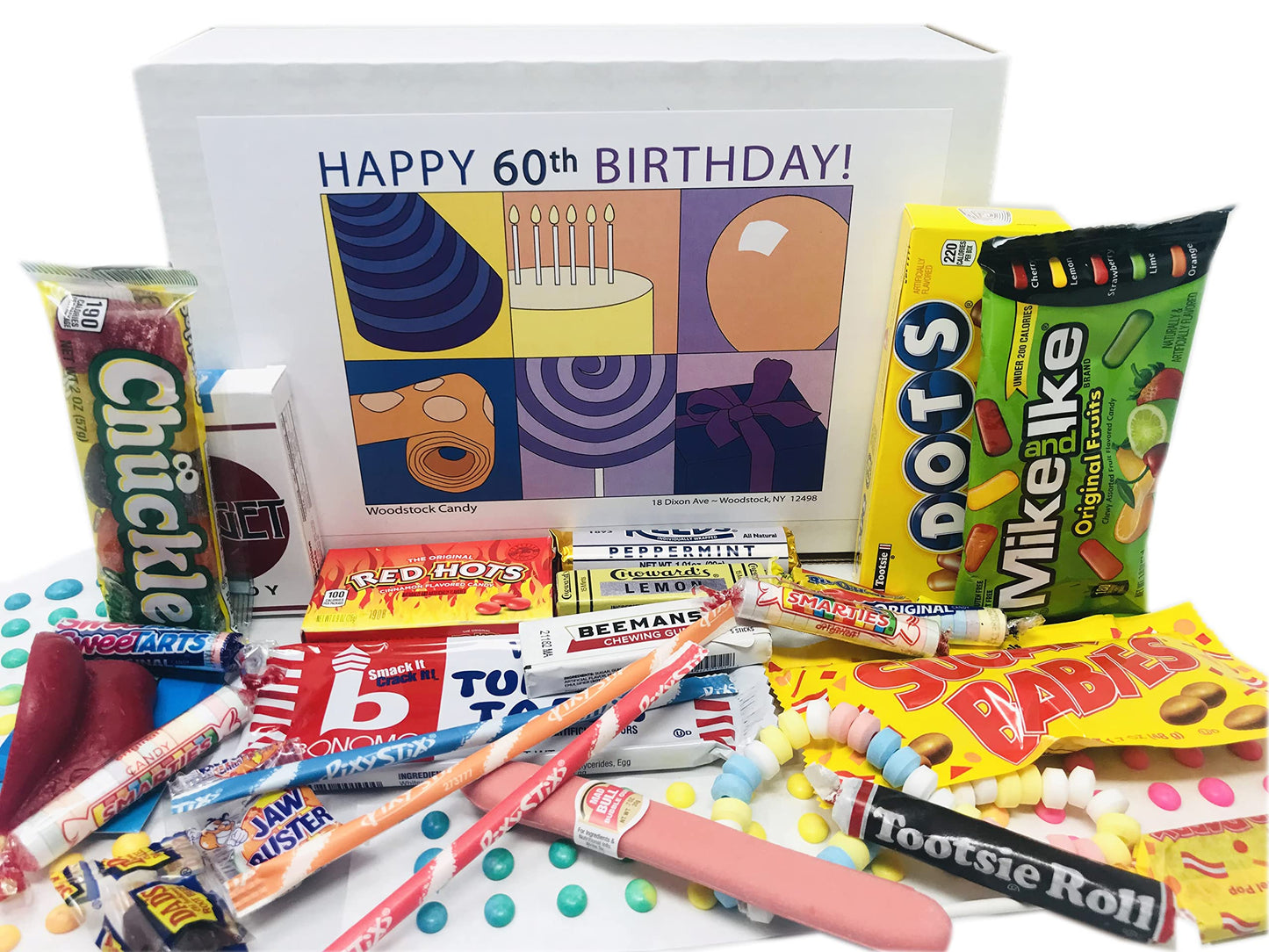 60th Birthday Retro Candy Gift Box