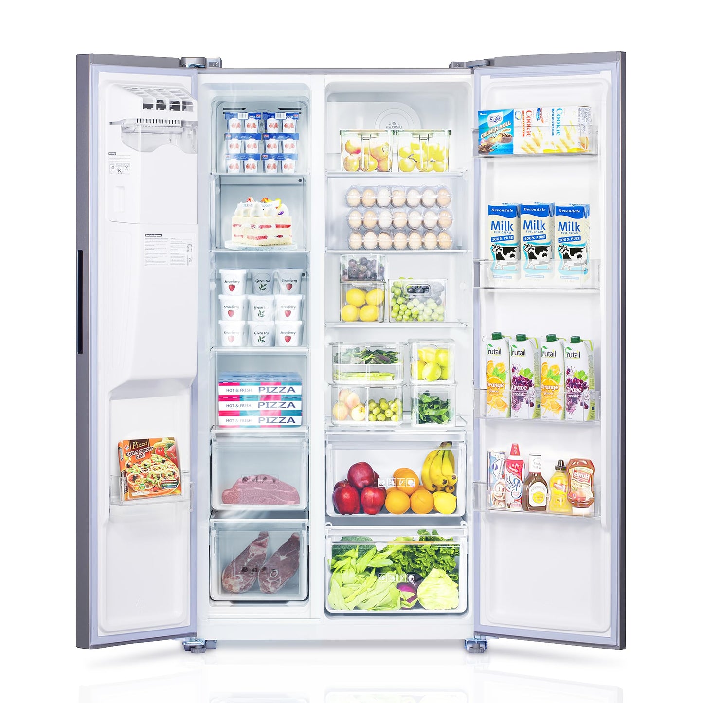 Side-by-Side Refrigerator with 18.1 Cu. Ft Capacity