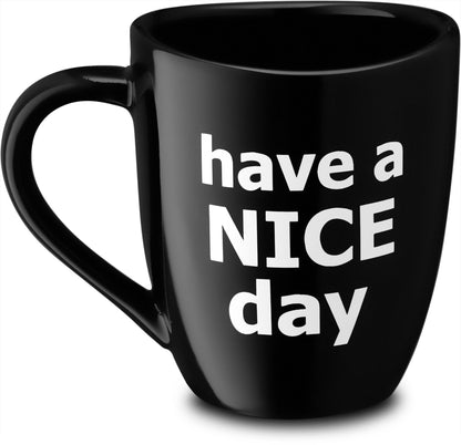 Funny Coffee Mug with Middle Finger on Bottom