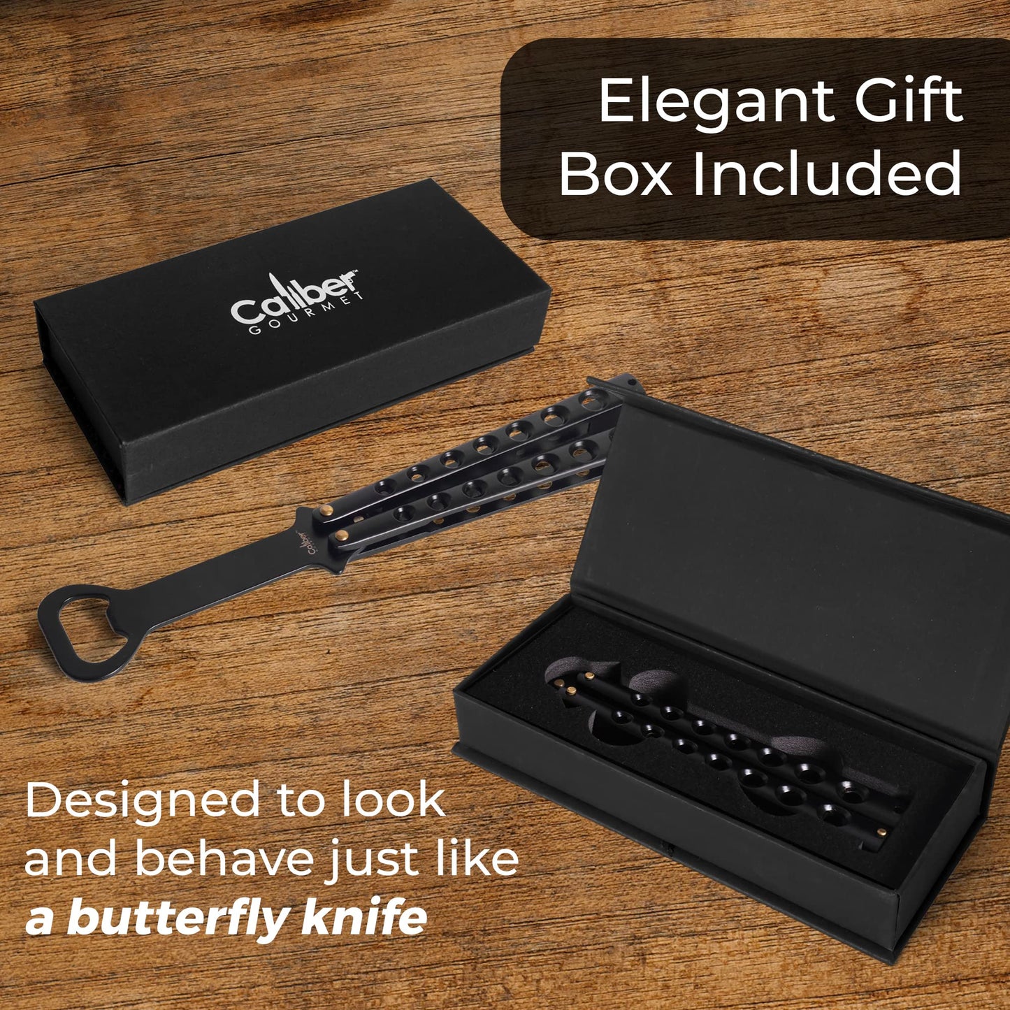 Butterfly Knife Style Bottle Opener