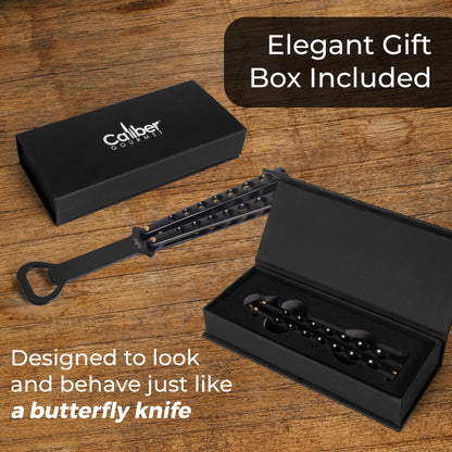 Butterfly Knife Style Bottle Opener