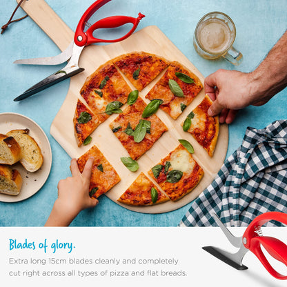 Pizza Scissors with Protective Server