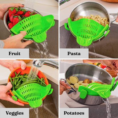 Snap N Strain Pot & Pasta Strainer