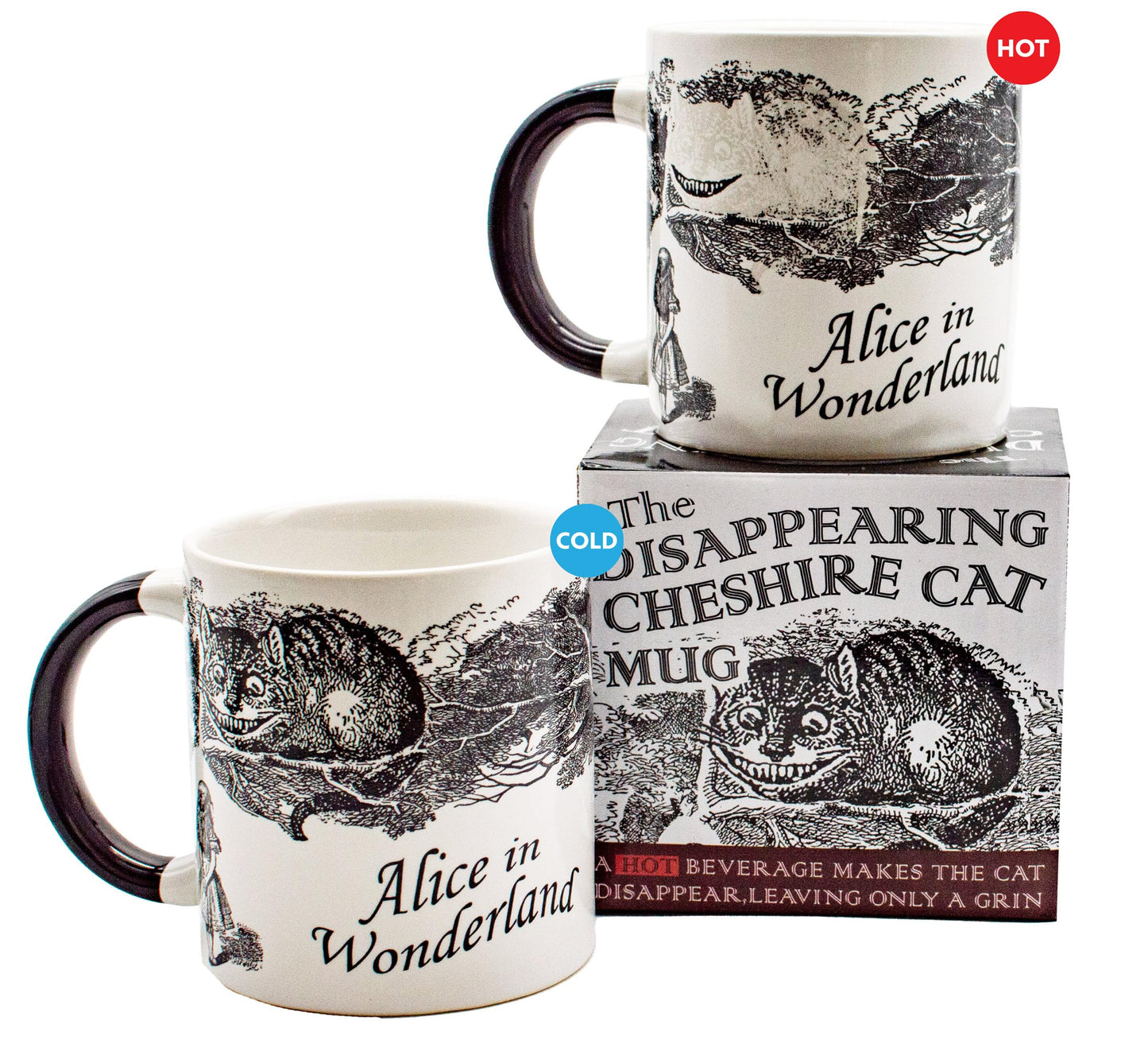 Disappearing Cheshire Cat Heat Mug