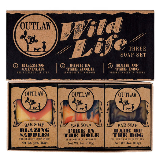 Wild Life Soap Gift Set for Men and Women - Whiskey Scent