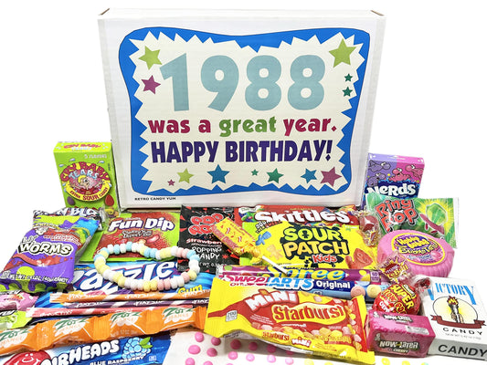 Retro Candy Yum - 1988 36th Birthday Nostalgic Candy Gift Box